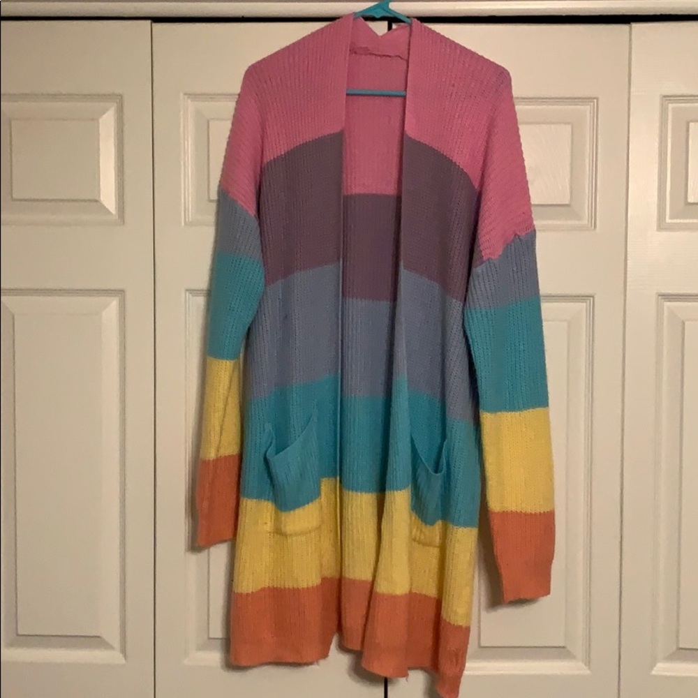 Pastel striped sweater